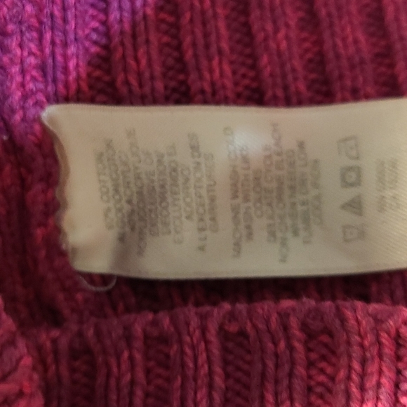 DKNY JEANS fuchsia knit pullover Hoodie - Picture 5 of 7